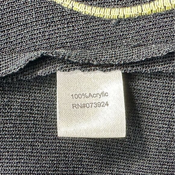 Ming Wang Black & Gold Floral Embroidered Jacket, Women's Size M, 3/4 Sleeves - Picture 7 of 13